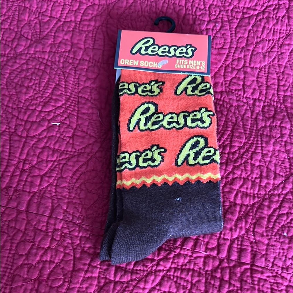 Casual Crew Socks Orange and Black